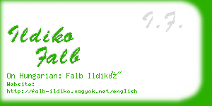 ildiko falb business card